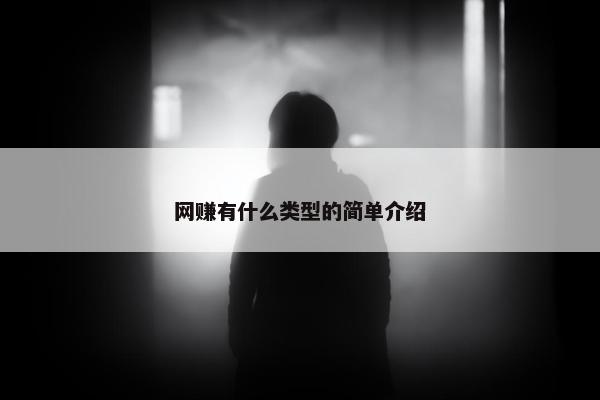 网赚有什么类型的简单介绍