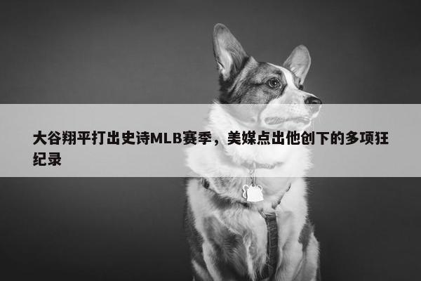 大谷翔平打出史诗MLB赛季，美媒点出他创下的多项狂纪录